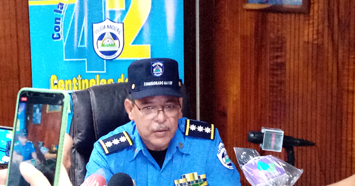 Douglas Antonio Delgado Madriz, jefe de la Policía de Chontales