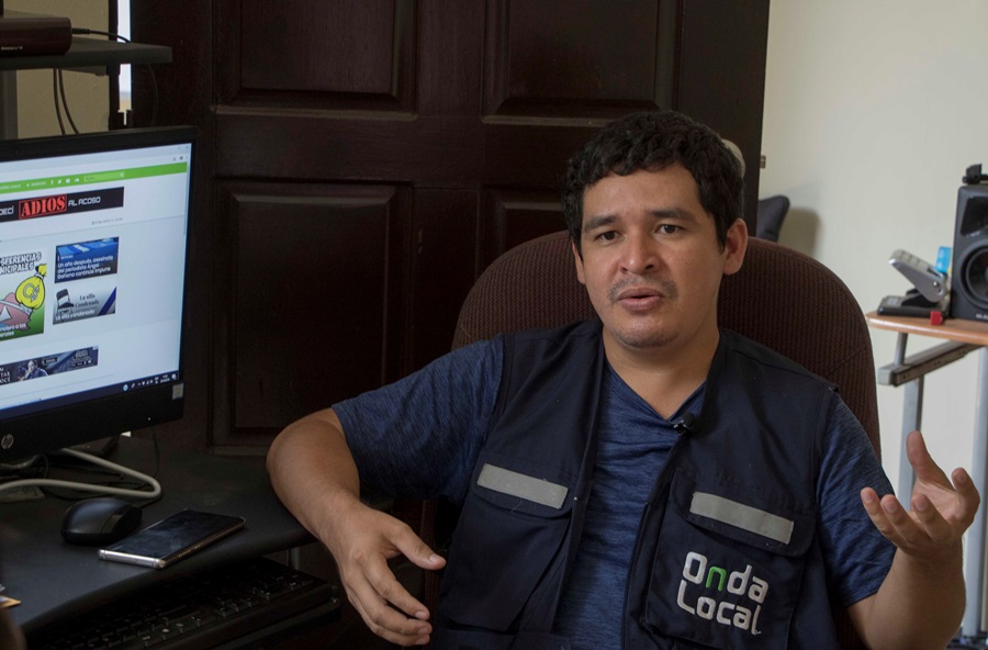 Julio López, periodista del programa Onda Local